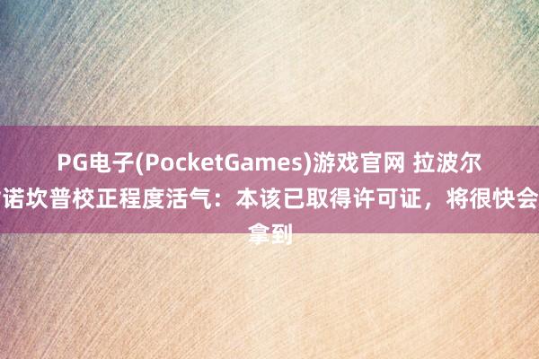 PG电子(PocketGames)游戏官网 拉波尔塔对诺坎普校正程度活气：本该已取得许可证，将很快会拿到