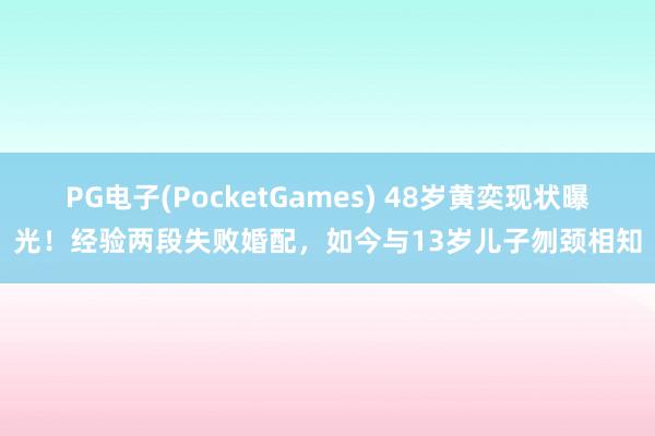 PG电子(PocketGames) 48岁黄奕现状曝光！经验两段失败婚配，如今与13岁儿子刎颈相知