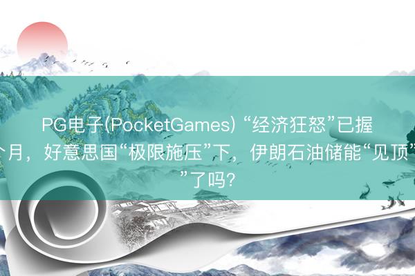 PG电子(PocketGames) “经济狂怒”已握续一个月，好意思国“极限施压”下，伊朗石油储能“见顶”了吗？