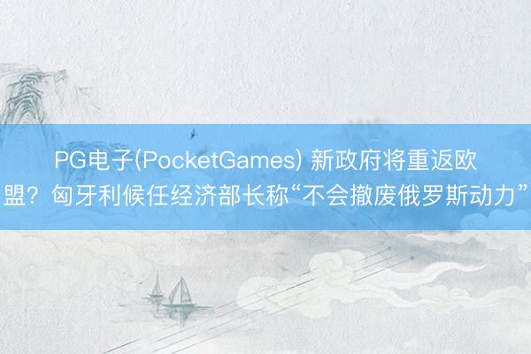 PG电子(PocketGames) 新政府将重返欧盟？匈牙利候任经济部长称“不会撤废俄罗斯动力”