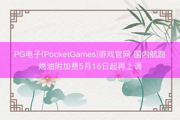 PG电子(PocketGames)游戏官网 国内航路燃油附加费5月16日起再上调